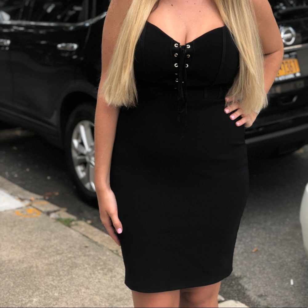 Soprano sleeveless corset mini dress